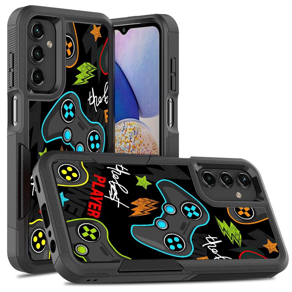 Candykisscase Case for Samsung Galaxy A14 5G, Shock-Absorption Hard PC and Inner Silicone Hybrid Dual Layer Armor Defender Case for Samsung Galaxy A14 5G (Gaming Controller)
