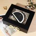 Black Extra Large Gift Box 19x6x6 Inches with Magnetic Lid, 1 Count