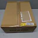 4 Pack Stackable Closet Storage Basket - Stackable Storage Bins, Multifunctional & Foldable Closet Organizer Divided, Wardrobe Cupboard Space-Saving Clothes Storage Hat Organizer, White