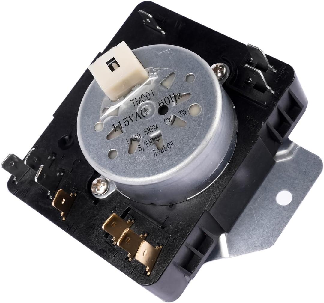 W10185981 Dryer Timer Control Black Replacement for Whirlpool 7MWGD1730JQ0 WGD4950HW1 7MWGD1930JM0 Heat Pump Dryer AP6016540