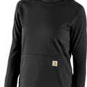 Carhartt Women's 106453 Women's Force Relaxed Fit Long-Sleeve Pullover (Black, Small)