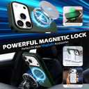 SHIELDON Slim Genuine Leather Wallet Case for iPhone 17 Pro 6.3 Inch 5G 2025 | Wireless Charging | RFID Blocking Credit Card Holder | Magnetic Closure | Full Protective Phone Cover | Evergreen