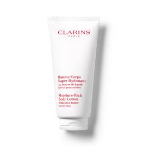 Clarins Moisture-Rich Body Lotion | Intensely Hydrates | Nourishes, Softens and Smoothes | Non-Greasy and Fast Absorbing | 88% Natural Ingredients | Body Cream With Shea Butter | For Dry Skin Types