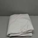 FAUNNA 100% Cotton Duvet Cover, Hypoallergenic Bed Bug Proof White Minimalist Comforter Cover Zipper-Featuring Antimicrobial Product Protection for Enhanced Freshness Duvet Protector (Queen)