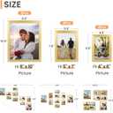 upsimples 10 Pack Picture Frames Collage Wall Decor for Mounting or Tabletop Display, Photo Gallery Frame Set for Family, Multi Sizes Including 8x10, 5x7, 4x6, Gold