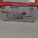 Kidde Hardwired Smoke Detector, AA Battery Backup, Interconnectable, LED Warning Light Indicators, 4 Pack