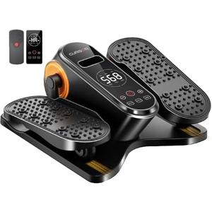 Under Desk Elliptical Machine, Electric Seated Pedal Exerciser, Quiet Leg Exerciser While Sitting for Seniors, Mini Portable Leg Exercise Machine with Remote, Adjustable 12-Speeds, Manual & Auto Mode