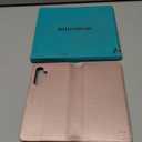 Compatible with Samsung Galaxy S23 FE Wallet Case with Card Holder,Women Men RFID Blocking PU Leather Flip TPU Protective Cover Credit Card Slots,Phone Case for Galaxy S23 FE 5G,Rose Gold