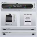 FULMINARE Bluetooth Speaker with 26W HD Sound, Portable Speaker Up to 30H Playtime, AUX&TF-Card&USB Input, LED Lights, Speakers Bluetooth 5.3 Wireless for Home/Party/Outdoor, (Black)
