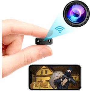 Smallest Smart Home Wireless Camera WiFi Security Camera 1080P HD Hidden Surveillance Cameras Motion Detection Night Vision Indoor App Cellphone Control
