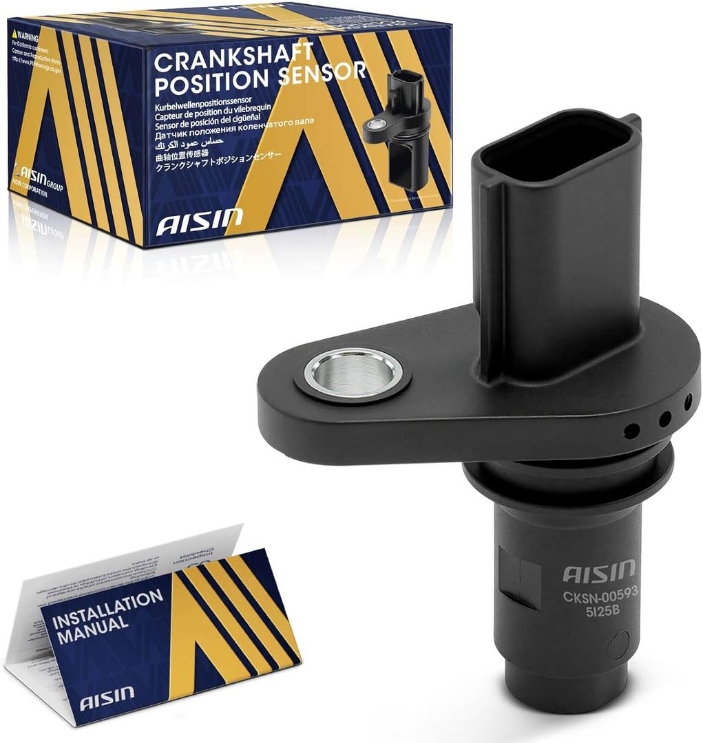 AISIN CKSN-00593 Engine Crankshaft Position Sensor - Compatible with Infiniti QX80 2014-2016, QX70 2014-2017, QX56 M56 2011-2013, Q70 2014-2019, Q70L 2015-2019, FX50 2009-2013 - 5.0L 5.6L