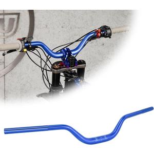 RUTU Handlebars for Surron Mid Riser,31.8mm Dirt Bike Handlebar 6061 Aluminum with Reducing Craft Fits Surron Light Bee Talaria Sting Electirc Motorcycle-Blue (Without Foam Pad)