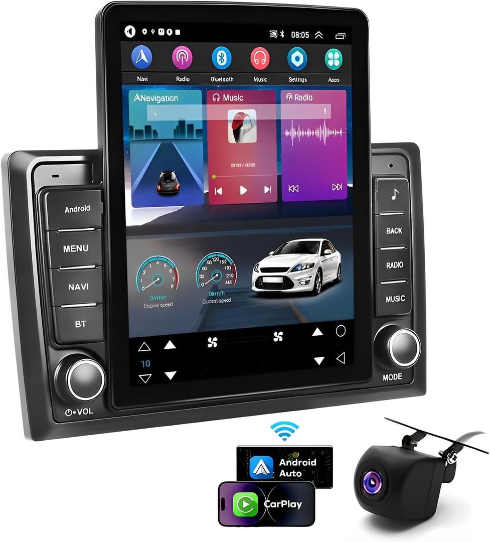 9.7 inch Car Stereo Radio for Nissan Frontier Xterra 2009-2014, Android 13 Touchscreen Stereo w/Wireless CarPlay &Android Auto Radio, Support GPS Bluetooth WiFi MirrorLink SWC Backup Camera- 2G+32G