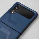 URBAN ARMOR GEAR UAG Designed for Samsung Galaxy Z Flip 4 Case 2022 Blue Mallard Civilian Sleek Ultra-Thin Shock-Absorbent Protective Cover