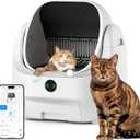 Open Top Automatic Litter Box, Odor Control, Ready to Use, Self Cleaning Litter Box, Large Capacity with APP Control and Safety Sensor, Ellenpent, with Trash Bags/Waterproof Mat/Litter Mat
