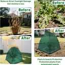 2 Pcs Winter Plant Covers for Snow and Ice Protection, 23.6"x23.6"x23.6"Plant Covers Freeze Protection, Shrub Frost Protector Tents, Protecting Outdoor Plants from Snow Frost Animal