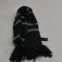 Harry Potter Slytherin Knitted Crest Scarf - Green & Silver with Tassels - Inspired by Prisoner of Azkaban - 66  x 7  - Soft Winter Knit Scarf for Kids & Adults - Wizarding World Costume Accessory