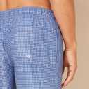 Amazon Essentials Men's 9" Relaxed-Fit Quick-Dry Swim Trunk - Discontinued Colors (Large, Blue Geometric Print)