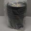 6 inch Self Watering Pots for Indoor Outdoor Plants, 6 Pack Flower Plant Pots with Drainage Holes and Clear Reservoirs, Visible Water Level, Plastic Planters with Wicking Rope, Black