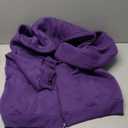 Soft Brushed Fleece Zip-Up Hooded Sweatshirt Hoodie for Boys or Girls S Purple