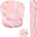 Memory Foam Ergonomic Keyboard Wrist Rest Pad and Mouse Wrist Rest Support Mouse Pad Set for Office Gaming Easy Typing-Pink Fluid