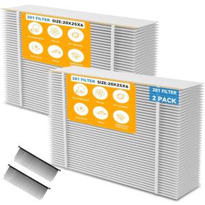 2 Pack 201 Replacement Filter MERV 10 Compatible with Aprilaire 2200, 2250, Space Gard 2200 Whole House Air Cleaner Purifiers and Lennox PMAC-20C,Lennox X0445