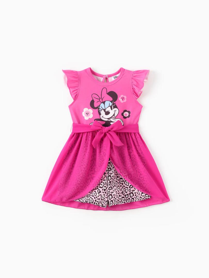 Disney Mickey and Friends Toddler Girl 1pc Naia™ Leopard Tulle Jumpsuit With Belt, 3 Years