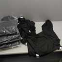 VEVOR 50 Pcs Flat-Front Chair Covers Polyester Spandex Stretch Slipcovers for Wedding Party Dining Banquet, Black