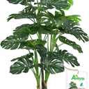 Aveyas 54'' Tall Large Artificial Monstera Deliciosa Plants, 4.5 Feet Faux Swiss Cheese Floor Plants Fake Tropical Silk Tree with Pot for Indoor Outdoor Office House Living Room Home Decor