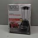 BLACK+DECKER Countertop Blender with 6-Cup Glass Jar, 10-Speed Settings, Black, BL2010BG