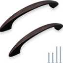 HESTIA HARDWARE 30 Pack | Oil Rubbed Bronze Dresser Handles Brushed Bronze Drawer Pulls, Modern Arched Cabinet Pull 3 inch Hole Center Cabinet Pull Drawer Hardware (Z9.30.O)