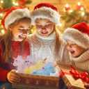 2 x 4 Pack Unicorn Stress Balls Toy Squishy Squeeze Toys for Kids Boys Girls Christmas Stocking Stuffers Birthday Valentines Day Card Prizes Party Favor Gifts