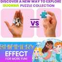 QUOKKA Puzzles for Toddlers 3-5 Shimmer 4-Pack 30 Pieces Puzzles for Kids Ages 2-4 - Fairy Tale Jigsaw Set with Princess Unicorns for Kids 4-6 Years, Gift for 3 Year-Old Boy Girl, FSC Certified Toy