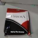 ESARORA Manicure Set, 18 in 1 Stainless Steel Professional Pedicure Kit Nail Scissors Grooming Kit with Black Leather Travel Case