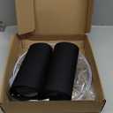 Drum Lampshade Set of 2, Lamp Shades for Table Lamps Floor Lamp, 13" Top X 13" Bottom X 10" High Black Large Line Fabric Lamp Shades, Easy Assembly Replacement Lampshades