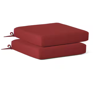 Garden Chair Cushions 21" x 21" x 3" Waterproof Outdoor Furniture Seat Cushions Garden Pads Set Of 2