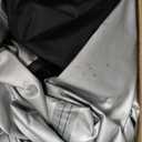 10x10 Canopy Replacement Top with Air Vent Silver Coated for Straight Leg Canopy Frame, (Black)