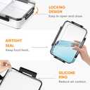 Deli Meat Container for Fridge Organizers and Storage, Ham and Cheese Container for Fridge, 11 Inches Long Lunch Meat Container for Refrigerator, 2 Compartment Snack Containers with Clear Lid