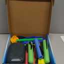 Stomp Rocket Jr Multi-Color Rocket Launcher for Kids, 8 Rockets - Fun Outdoor Kids Gifts for Boys & Girls - STEM Toy Foam Blaster Set Soars Up to 100 Feet - Ages 3 & Up