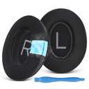 GEVO Replacement Ear Pads for Bose QC45, Ear Cushions for Bose QuietComfort 45 (QC45) & Quiet Comfort SE (QC SE) Headphones, Earpads with Softer Leather Noise Isolation Foam (Cooling Gel Black)