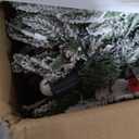 Artificial Christmas Trees Flocked Snow White Xmas Tree 4ft