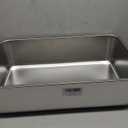 Stainless Steel Cat Litter Box - Large Metal High-Sided Litter Pan for Cats, Rabbits, and Pets, Non-Stick, Odor-Free, Easy to Clean, Splash-Proof, Sturdy and Durable Indoor Cat Toilet Supplies (23.6" L x 15.8" W x 6" H)