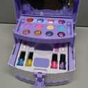 PERRYHOME Kids Makeup Set for Girl 56 Pcs Washable Real Cosmetic, Non-Toxic Frozen Toys Toddler Makeup Kit, Princess Dress up Christmas & Birthday Girl Gift for 3 4 5 6 7 8 9 10 11 12 Year Old Girls