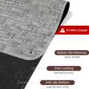 Yecaye Office Chair Mat for Hardwood Floor,30" x 48" Under Computer Desk Floor Protects for Rolling Chair,Non Slip PVC Woven Gaming Chair Mat,Not for Carpet (Lightgrey, 30" x 48")