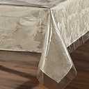 sancua 100% Waterproof Rectangle PVC Tablecloth - 70 x 90 Inch - Oil Proof Spill Proof Vinyl Table Cloth, Wipe Clean Table Cover for Dining Tables, Buffet Parties and Camping, Crystal Clear