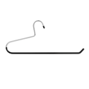 VASLIM Extra-Wide Drapery Hangers Blanket Hangers Heavy Duty Black Vinyl Coated Nonslip - Holds Up to 40 Lbs - Great for Quilts, Comforters, Table Cloths, Bedding, Towels, Rugs (Pack of 2)