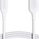 Amazon Basics USB-A to Lightning ABS Charger Cable, Apple MFi Certified for iPhone 14 13 12 11 X Xs Pro, Pro Max, Plus, iPad, High Speed Transfer, Sturdy, 6 Foot, White
