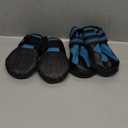 CovertSafe& Dog Boots for Dogs Non-Slip, Waterproof Dog Booties for Outdoor, Dog Shoes for Medium to Large Dogs 4Pcs with Rugged Sole Black-Blue (Size 8: 3.3''x2.9'')(L*W) for 75-95 lbs)