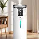 Humidifier Large Room, 4.2 Gal/16L Large Humidifier for 1500 sq.ft, 360 Nozzles Cool Mist Ultrasonic, Top Fill Tower Humidifiers for Bedroom Office Plant wholehouse with Extension Tube, Night Light