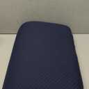 Wedge Pillow for Sleeping, 20 inch Elevated Support Bed Wedge Pillow, Breathable Triangle Pillow Wedge with Cooling Memory Foam Top - Removable Washable Cover, Navy, Size 19"x14"